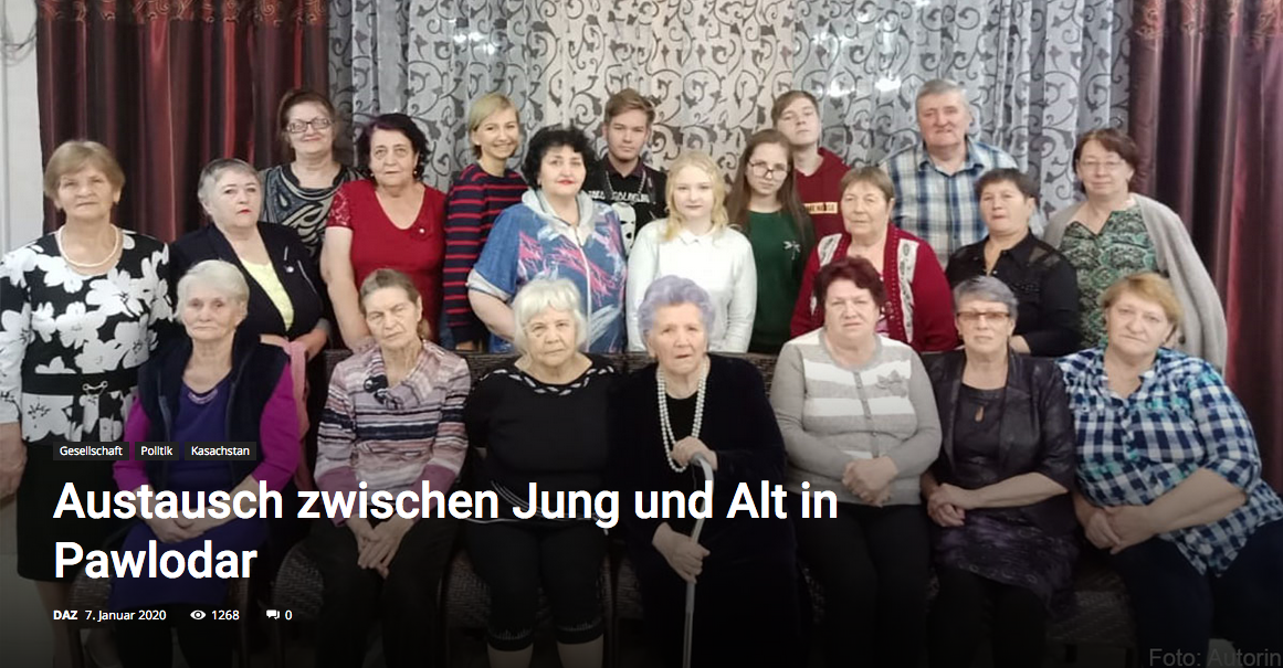 Austausch zwischen Jung und Alt in Pawlodar Austausch zwischen Jung und Alt in Pawlodar